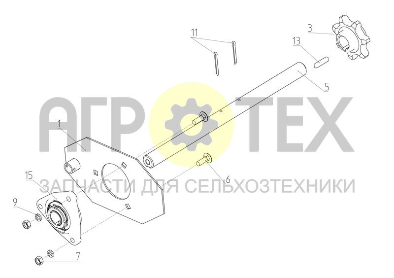 Вал (142.50.02.180) (№3 на схеме)